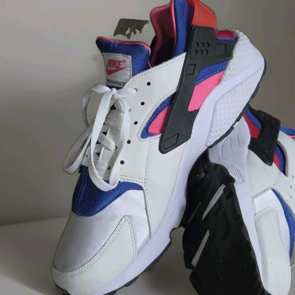 B12 Men's US 13 Nike Huarache 91 QS Game Royal/Dynamic Pink AH8049-100